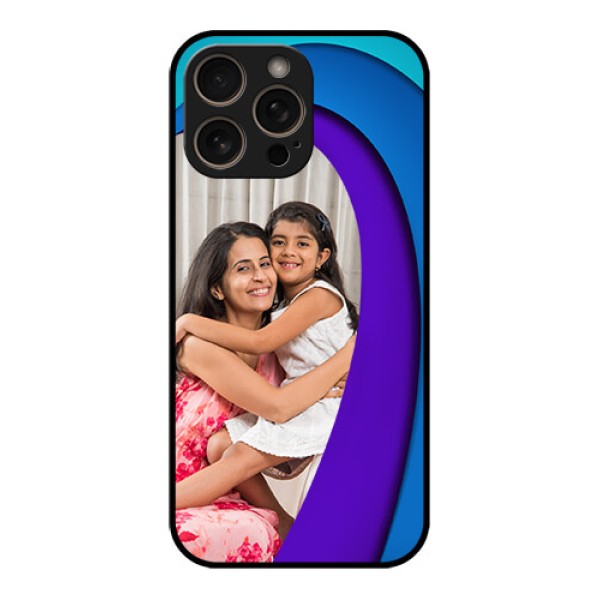 iPhone 16 Pro Custom Glass Phone Case - Simple Pattern Design