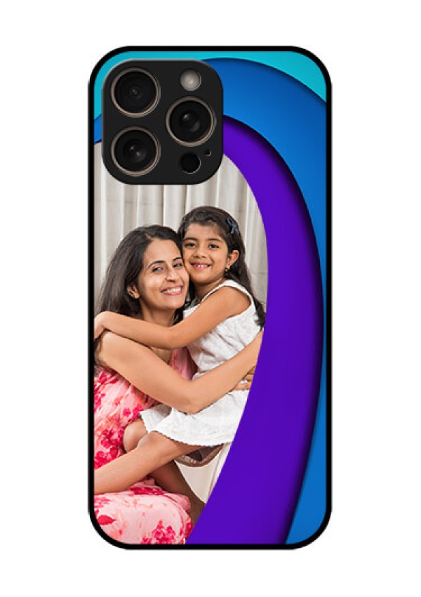 iPhone 16 Pro Custom Glass Phone Case - Simple Pattern Design