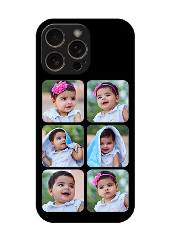 iPhone 16 Pro Custom Glass Phone Case - Multiple Pictures Design