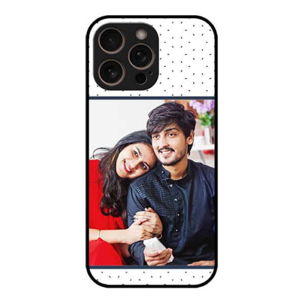 iPhone 16 Pro Custom Glass Phone Case - Premium Dot Design