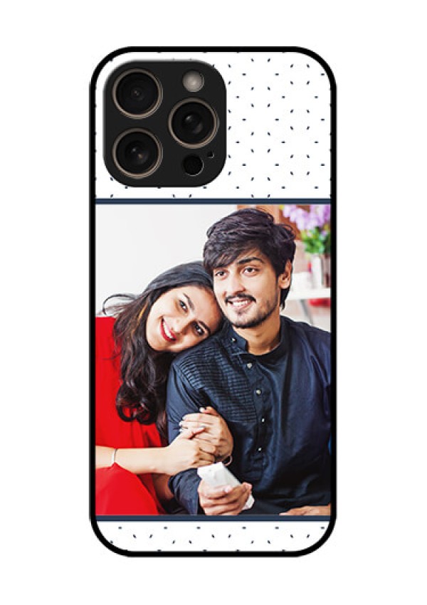 iPhone 16 Pro Custom Glass Phone Case - Premium Dot Design