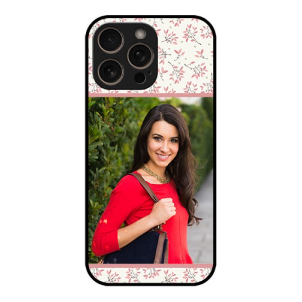 iPhone 16 Pro Custom Glass Phone Case - Stunning Floral Design