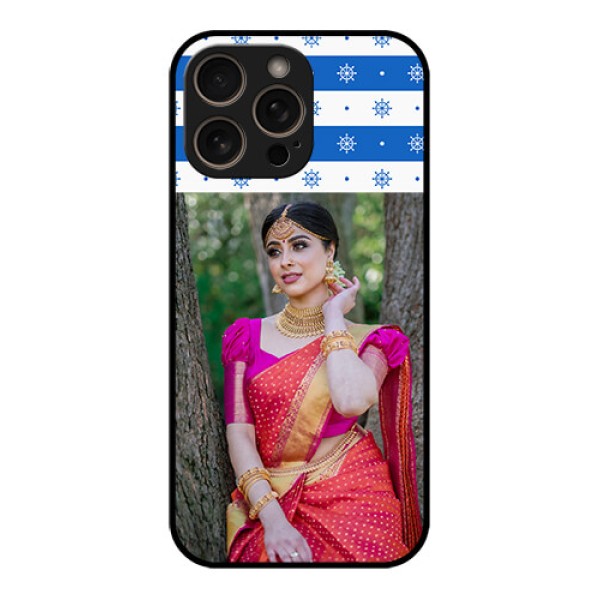 iPhone 16 Pro Custom Glass Phone Case - Snow Pattern Design