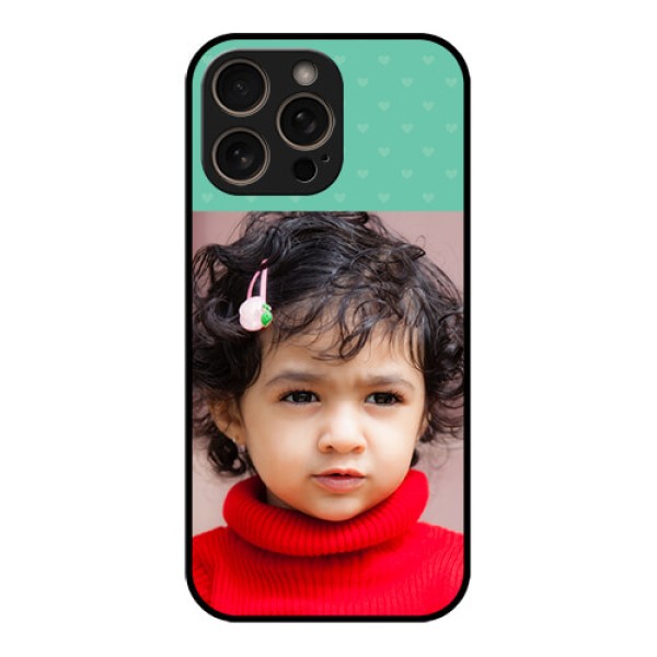 iPhone 16 Pro Custom Glass Phone Case - Lovers Picture Design