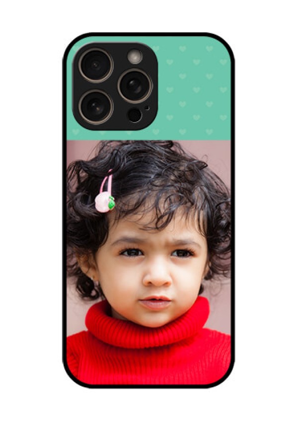 iPhone 16 Pro Custom Glass Phone Case - Lovers Picture Design