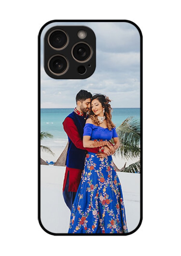 iPhone 16 Pro Custom Glass Phone Case - Upload Full Picture Design