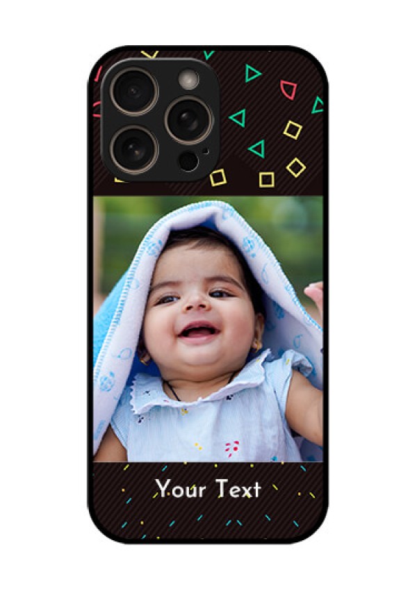 iPhone 16 Pro Custom Glass Phone Case - With Confetti Birthday Design