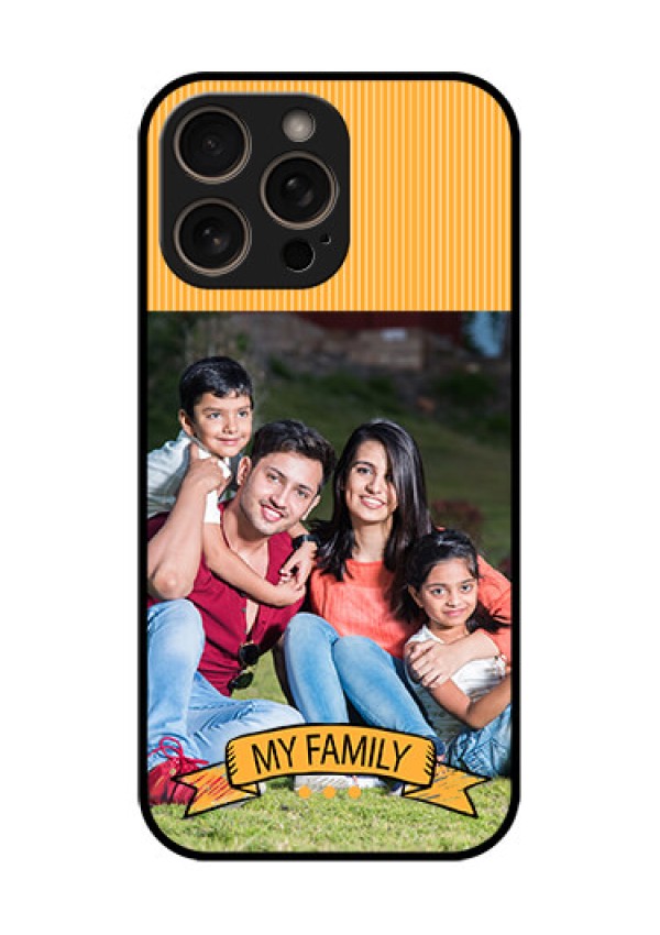 iPhone 16 Pro Custom Glass Phone Case - My Family Design