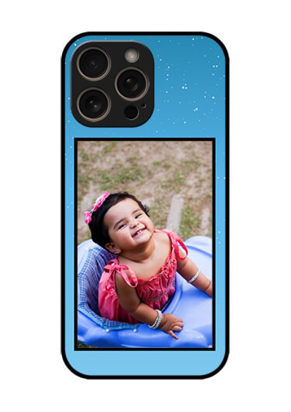 iPhone 16 Pro Custom Glass Phone Case - Wave Pattern Colorful Design