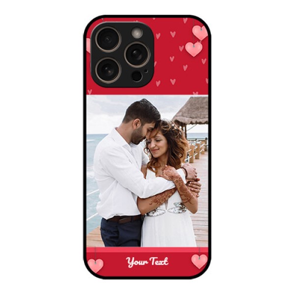 iPhone 16 Pro Custom Glass Phone Case - Valentines Day Design