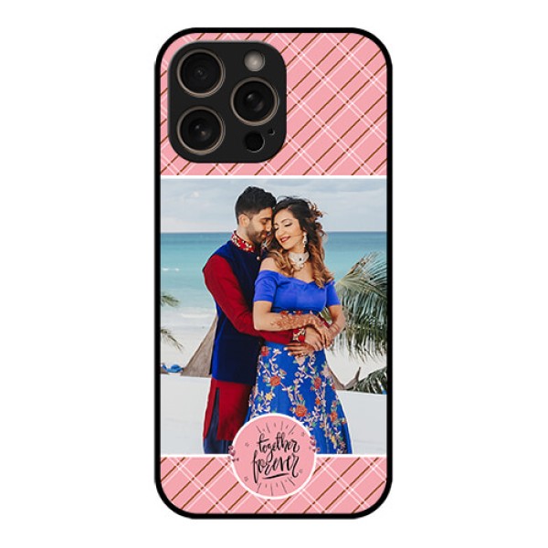 iPhone 16 Pro Custom Glass Phone Case - Together Forever Design