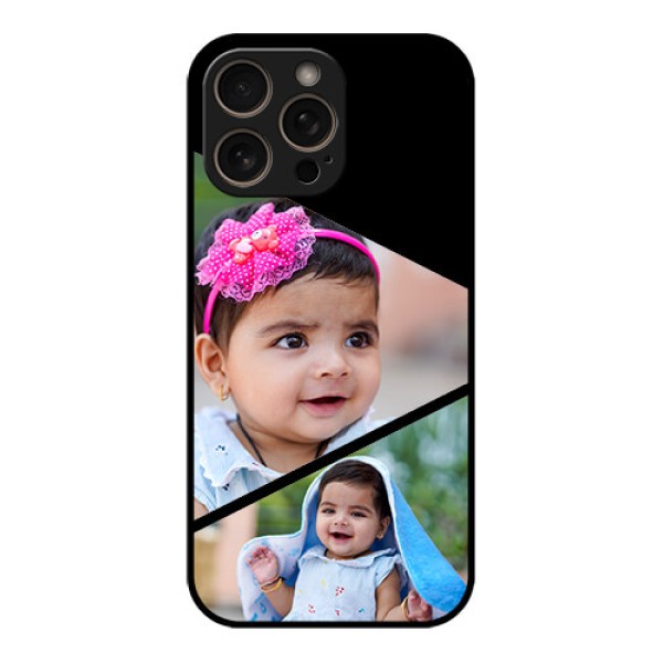 iPhone 16 Pro Custom Glass Phone Case - Semi Cut Design