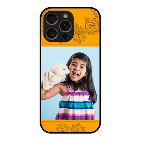 iPhone 16 Pro Custom Glass Phone Case - Photo Wedding Design