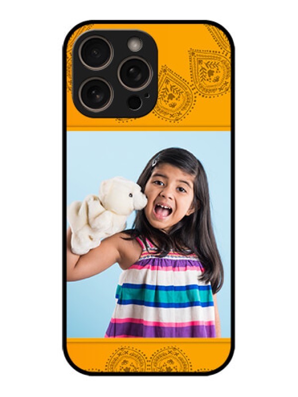 Custom iPhone 16 Pro Custom Glass Phone Case - Photo Wedding Design