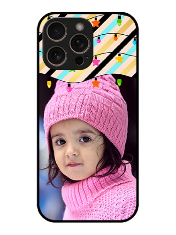 Custom iPhone 16 Pro Custom Glass Phone Case - Lights Hanging Design