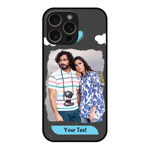 iPhone 16 Pro Custom Glass Phone Case - Splashes With Love Doodles Design iPhone 16 Pro Custom Glass Phone Case - Splashes With Love Doodles Design