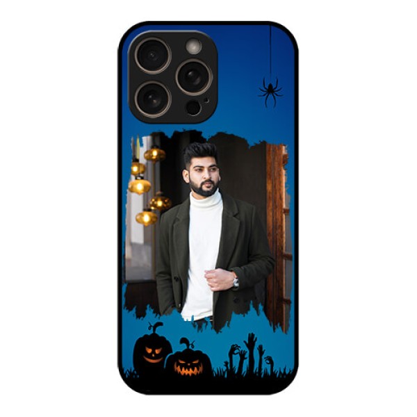 iPhone 16 Pro Custom Glass Phone Case - With Pro Halloween Design iPhone 16 Pro Custom Glass Phone Case - With Pro Halloween Design
