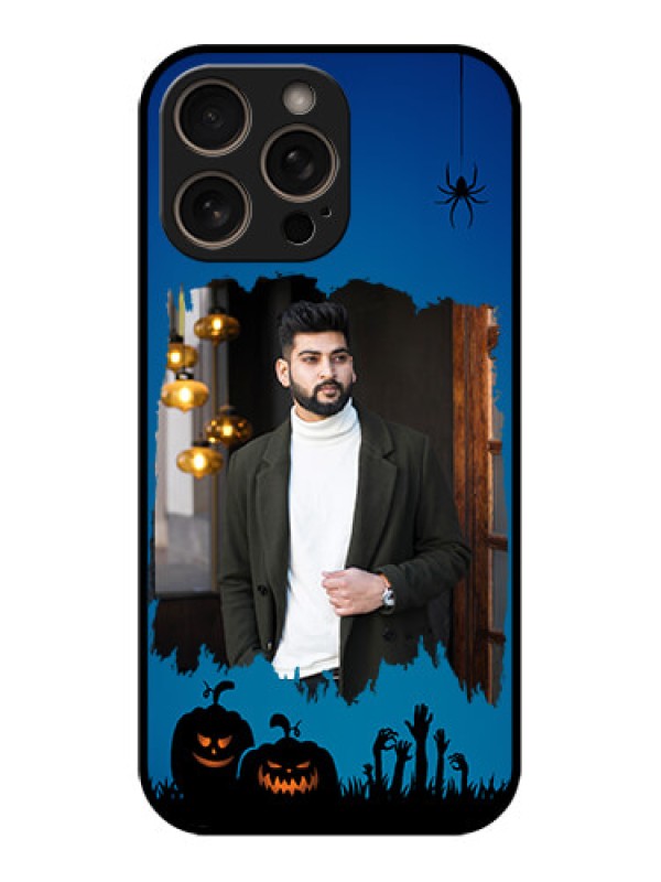 Custom iPhone 16 Pro Custom Glass Phone Case - With Pro Halloween Design