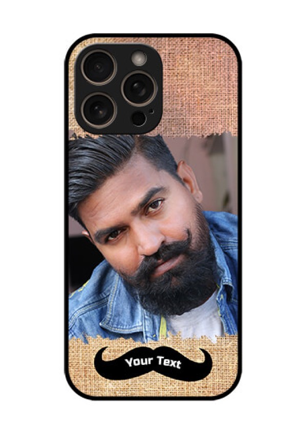 iPhone 16 Pro Custom Glass Phone Case - With Texture Design