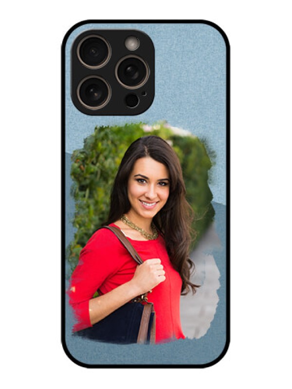 Custom iPhone 16 Pro Custom Glass Phone Case - Grunge Line Art Design