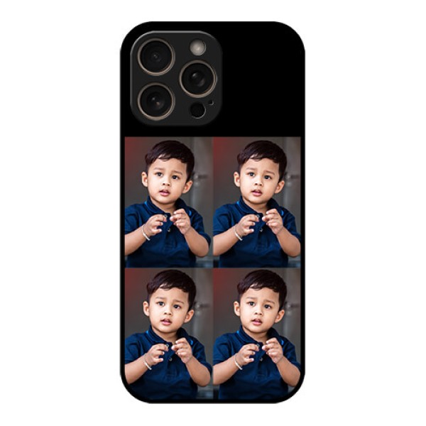 iPhone 16 Pro Custom Glass Phone Case - 4 Image Holder Design