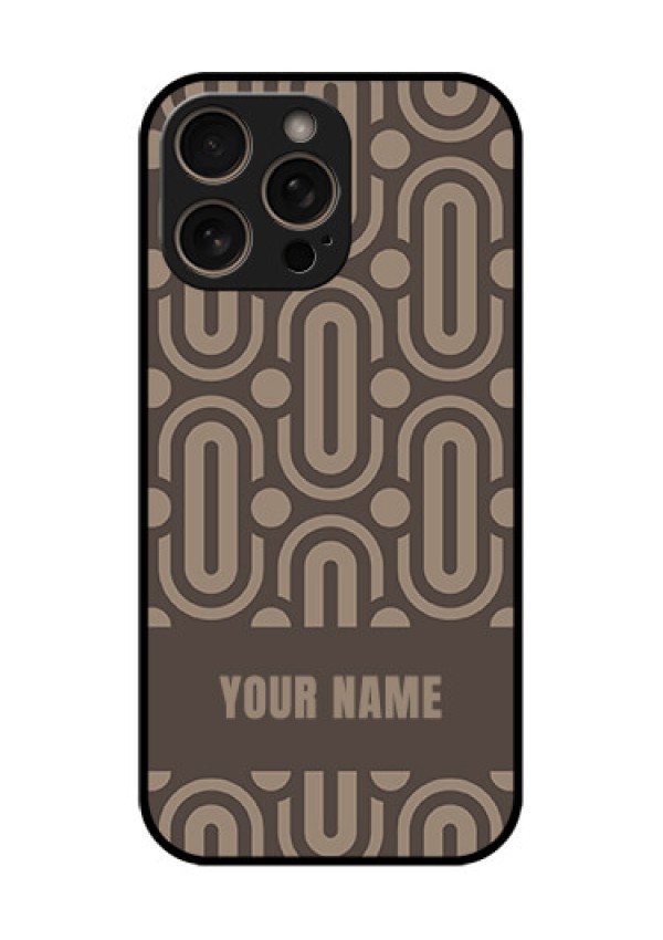 iPhone 16 Pro Custom Glass Phone Case - Captivating Zero Pattern Design