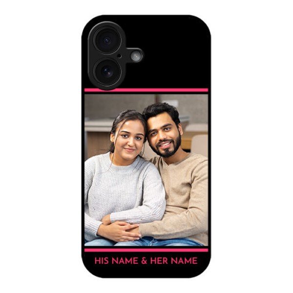 iPhone 16 Custom Glass Phone Case - With Add Text Design