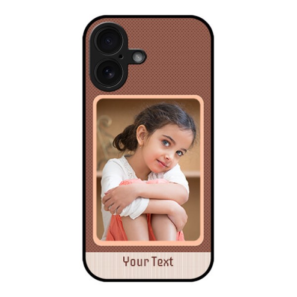 iPhone 16 Custom Glass Phone Case - Simple Pic Upload Design
