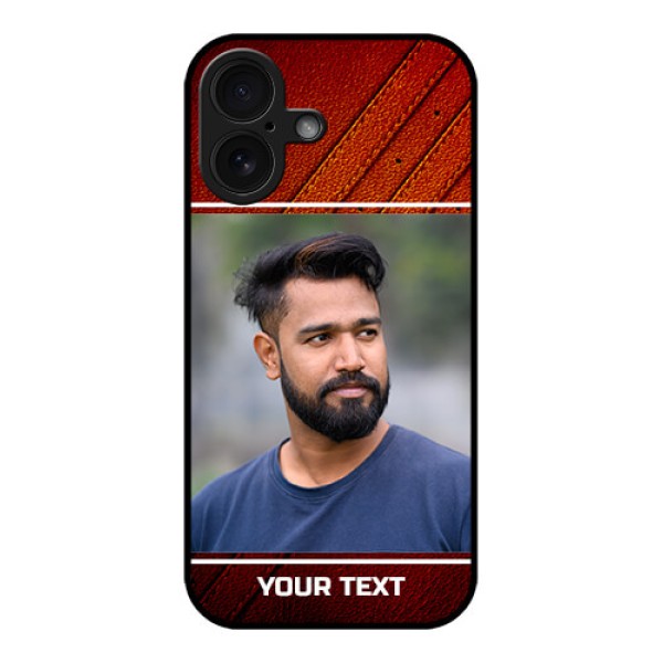 iPhone 16 Custom Glass Phone Case - Leather Phone Case Design iPhone 16 Custom Glass Phone Case - Leather Phone Case Design
