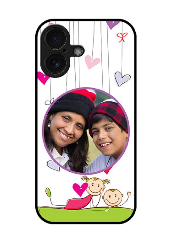 iPhone 16 Custom Glass Phone Case - Cute Kids Phone Case Design
