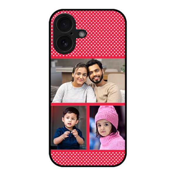 iPhone 16 Custom Glass Phone Case - Bulk Photo Upload Design iPhone 16 Custom Glass Phone Case - Bulk Photo Upload Design