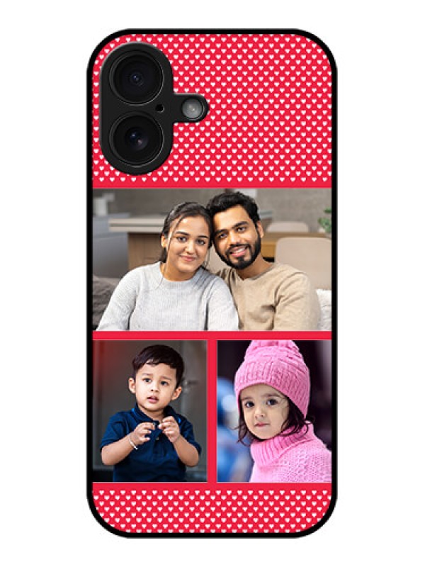 Custom iPhone 16 Custom Glass Phone Case - Bulk Photo Upload Design