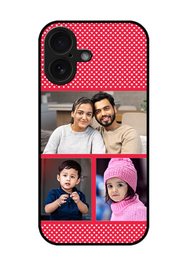 iPhone 16 Custom Glass Phone Case - Bulk Photo Upload Design