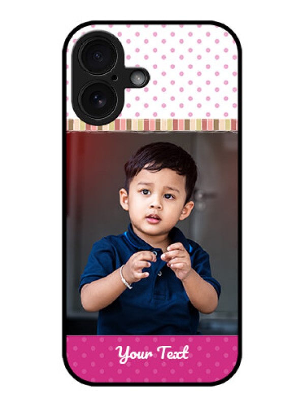 Custom iPhone 16 Custom Glass Phone Case - Cute Girls Cover Design