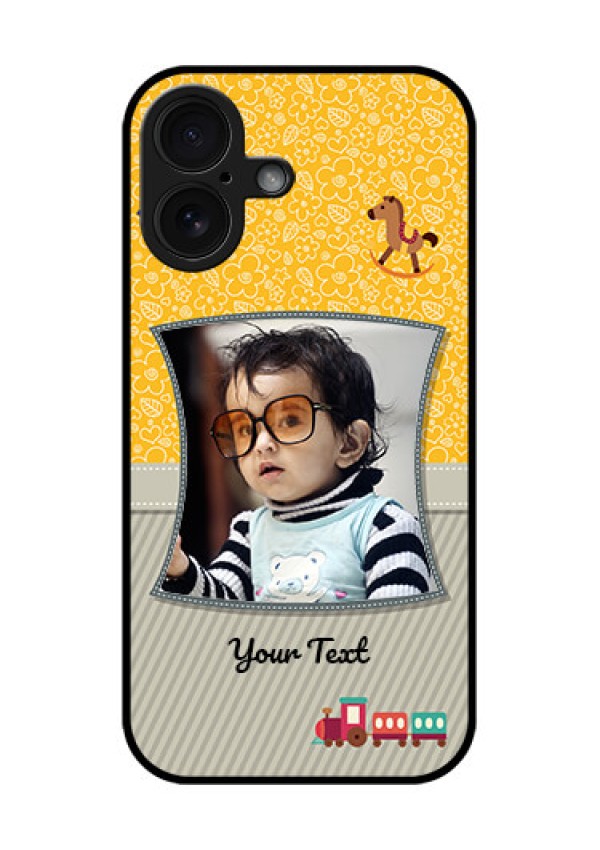 iPhone 16 Custom Glass Phone Case - Baby Picture Upload Design