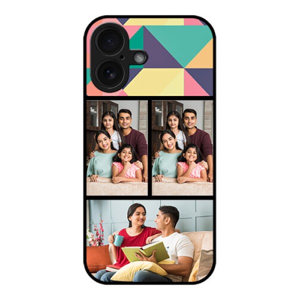 iPhone 16 Custom Glass Phone Case - Bulk Pic Upload Design