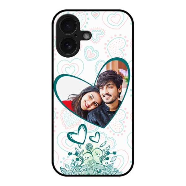 iPhone 16 Custom Glass Phone Case - Premium Couple Design iPhone 16 Custom Glass Phone Case - Premium Couple Design