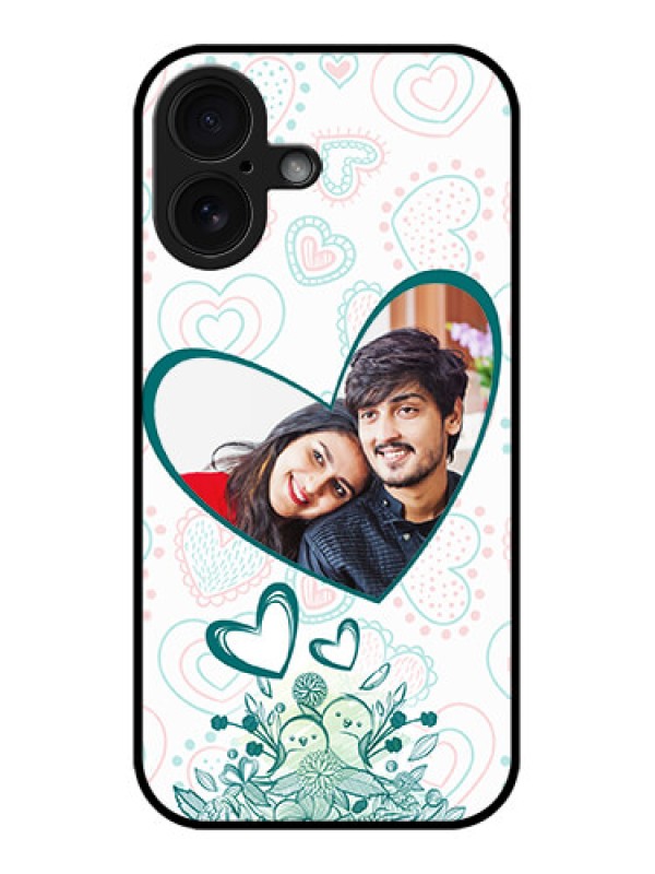 Custom iPhone 16 Custom Glass Phone Case - Premium Couple Design