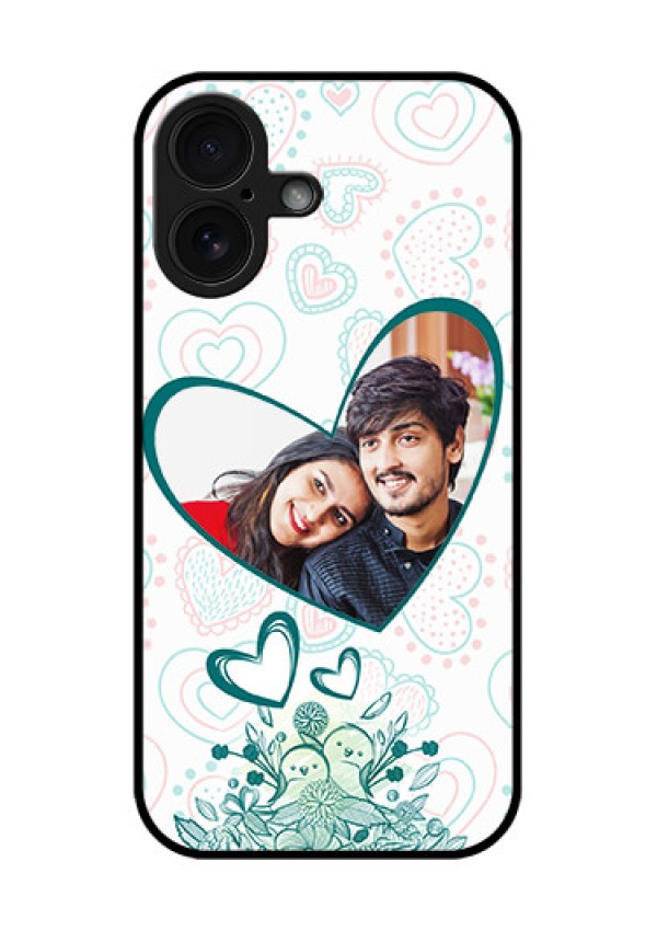 iPhone 16 Custom Glass Phone Case - Premium Couple Design