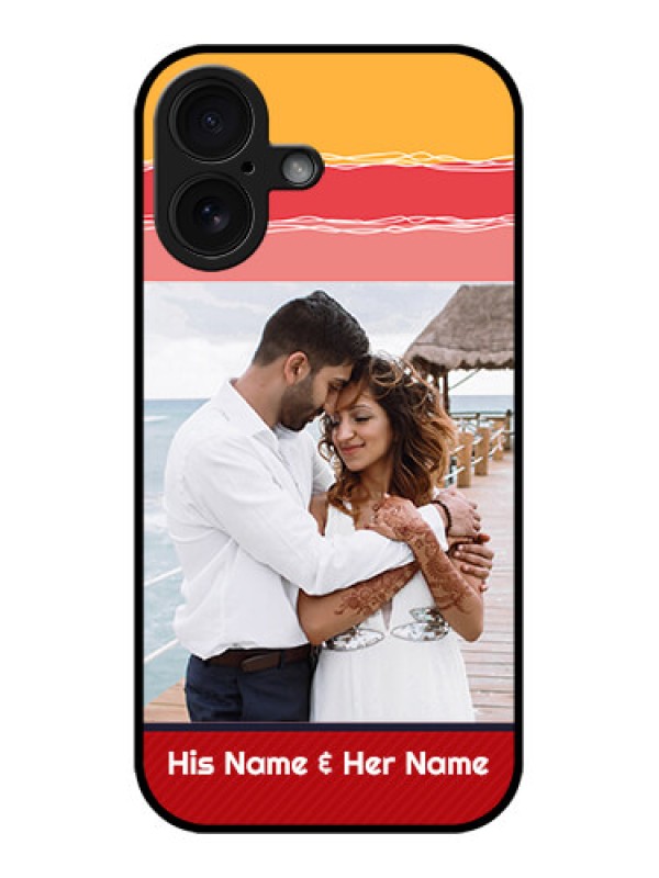 Custom iPhone 16 Custom Glass Phone Case - Colorful Case Design