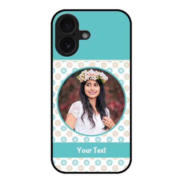 iPhone 16 Custom Glass Phone Case - Beautiful Flowers Design