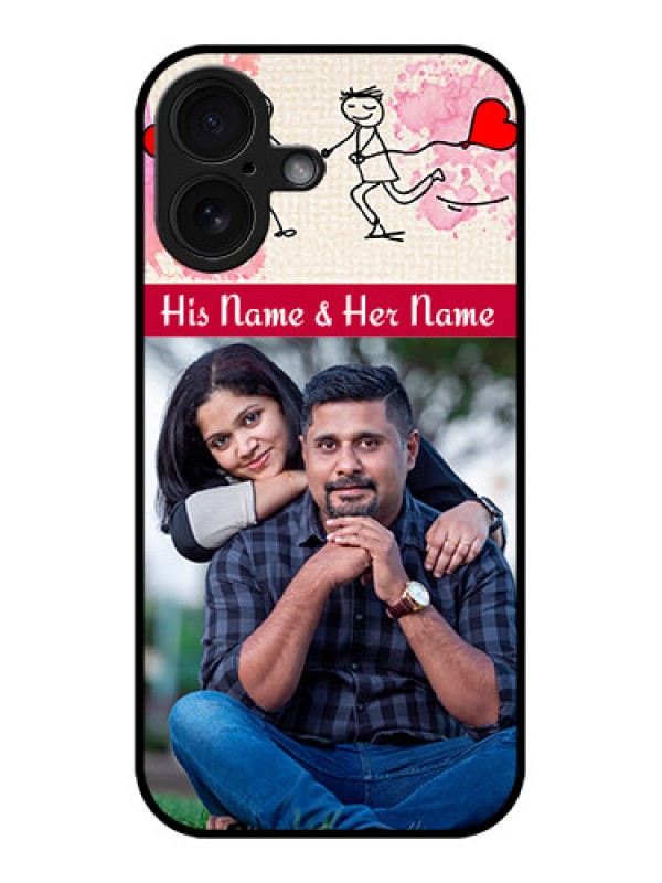 Custom iPhone 16 Custom Glass Phone Case - You And Me Case Design