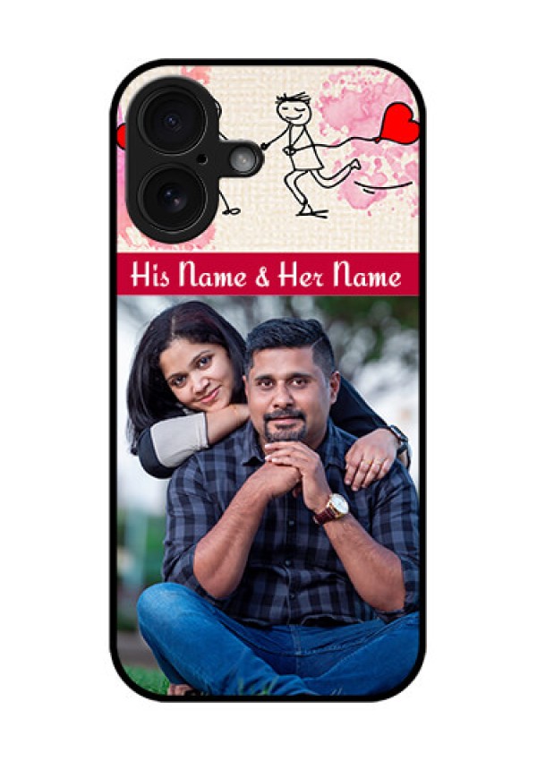 iPhone 16 Custom Glass Phone Case - You And Me Case Design