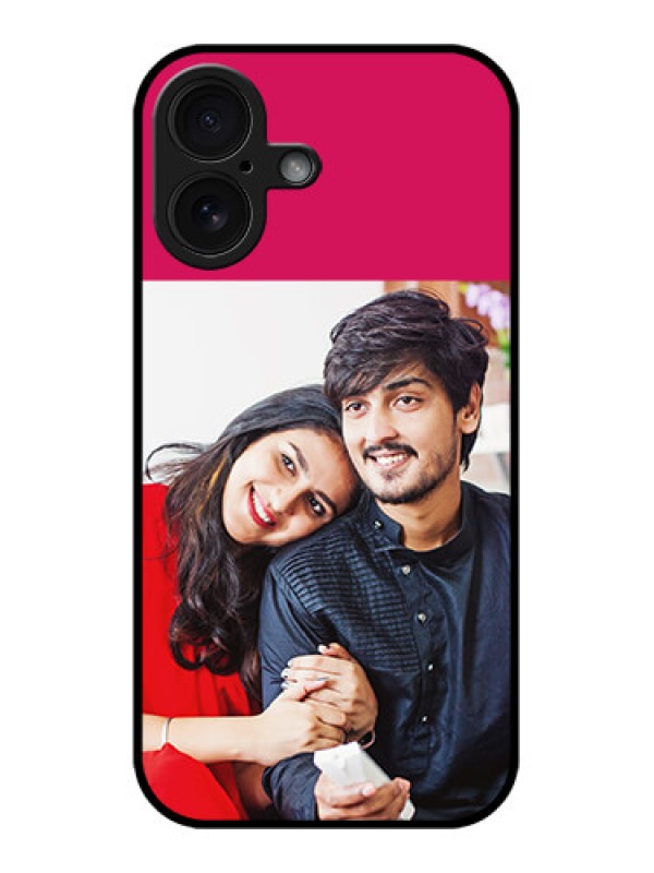 Custom iPhone 16 Custom Glass Phone Case - Anniversary Cover Design