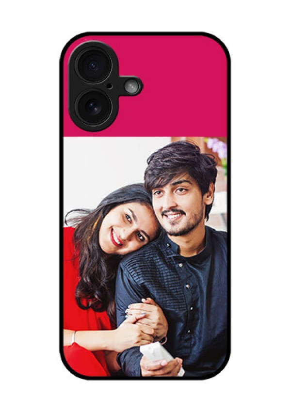 iPhone 16 Custom Glass Phone Case - Anniversary Cover Design