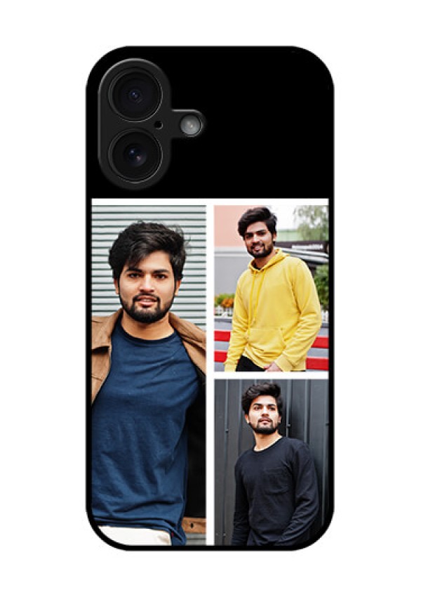 iPhone 16 Custom Glass Phone Case - Upload Multiple Picture Design