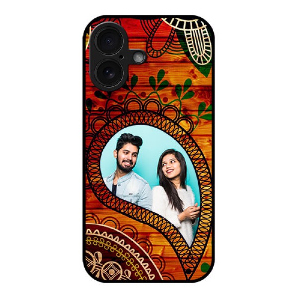 iPhone 16 Custom Glass Phone Case - Abstract Colorful Design iPhone 16 Custom Glass Phone Case - Abstract Colorful Design