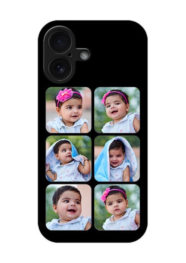 iPhone 16 Custom Glass Phone Case - Multiple Pictures Design