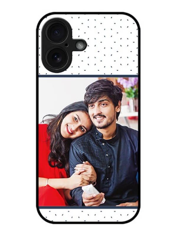 Custom iPhone 16 Custom Glass Phone Case - Premium Dot Design