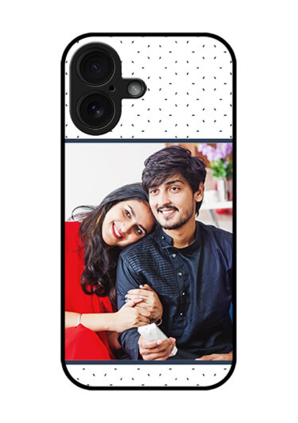 iPhone 16 Custom Glass Phone Case - Premium Dot Design
